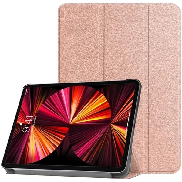 "Tri-Fold Eco-Leather Stand Case Samsung Tab A9/A11 8.7''" Rose Gold