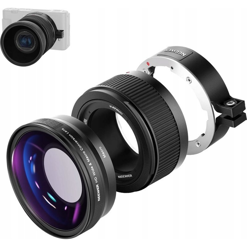 NEEWER Nagylátószögű előtétlencse Sony ZV1 (B0BJTW6FNX)