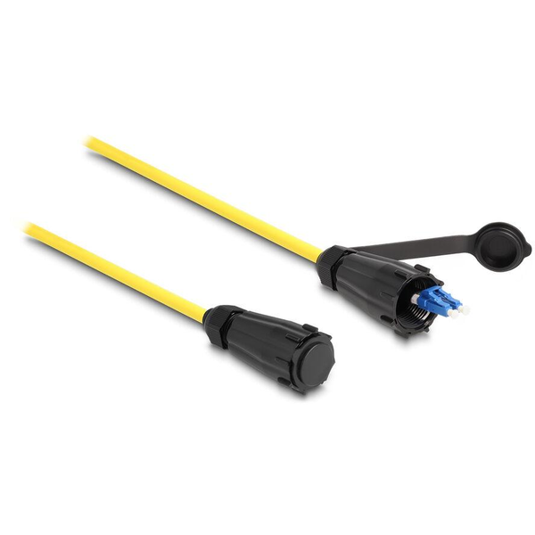 Delock LWL Kabel LC Duplex zu LC Duplexmit Verschlusskappe
