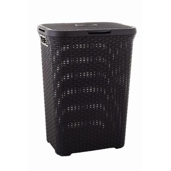Curver 189206 Rattan hatású szennyestartó 60l - Barna