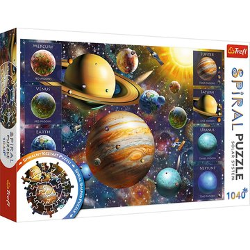 Puzzle Trefl Spiral Puzzle 1040 dílků Sluneční soustava 40013