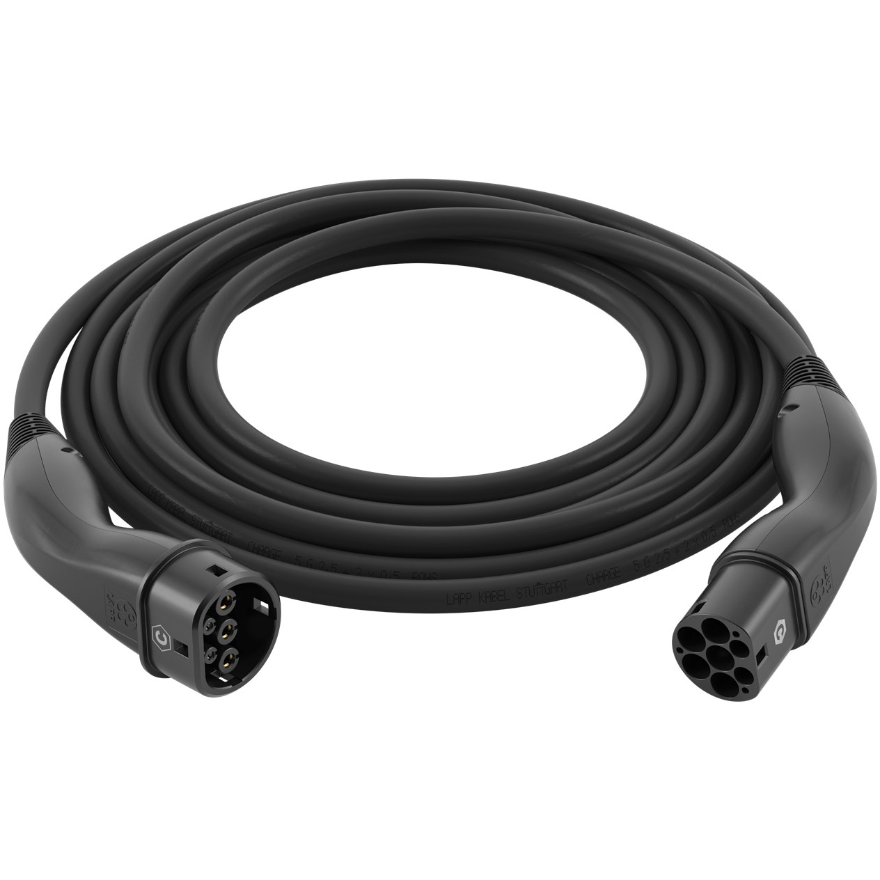 Lapp Mobility Type 2 Elektromos autó töltőkábel 5m (7.4 kW - 32A) Fekete (61780)