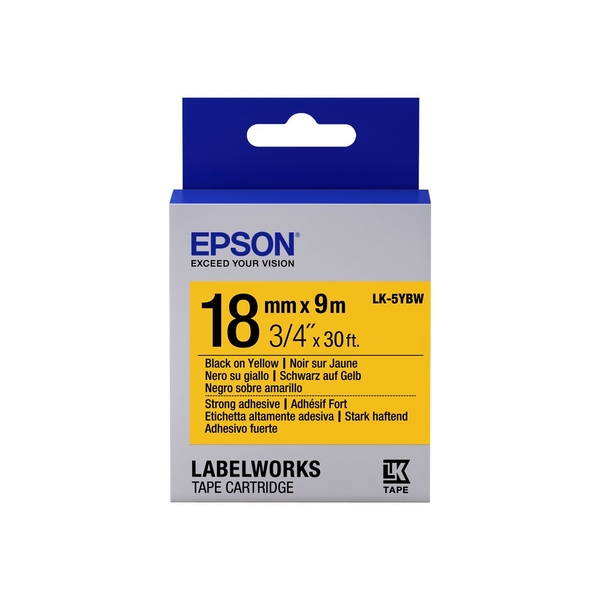 Epson LK-5YBW etiketbånd Sort på gul