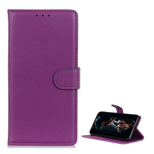 gigapack Tok álló, bőr hatású (FLIP, oldalra nyíló, asztali tartó, prémium) LILA Samsung Galaxy A71 (SM-A715F) " csomagolás" (GP-92742)