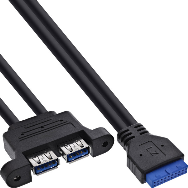 InLine 33390K USB-kabel