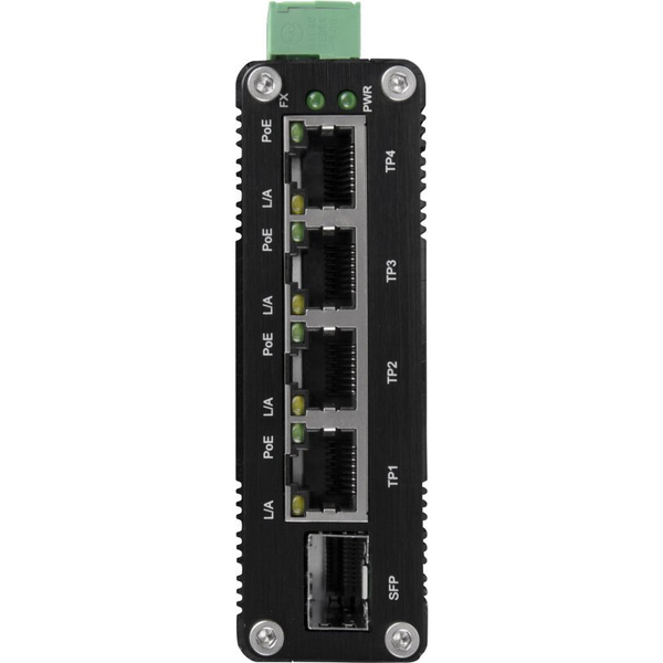 BCS BCS-ISP04G01G 4-portos ipari PoE switch DIN sínre 120W
