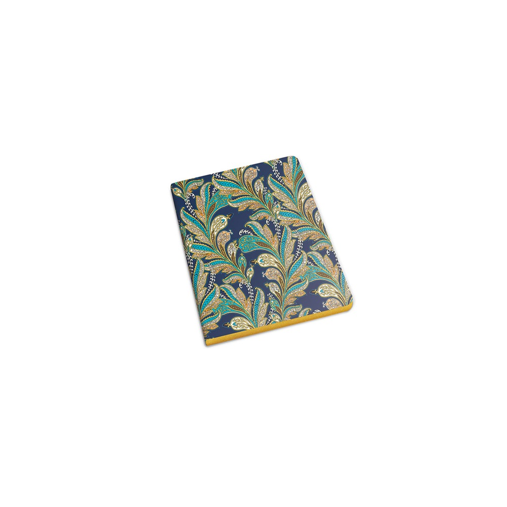 Kartos Blue Paisley 96 lapos A6 vonalas arany élfestett füzet - Mintás (1085101)