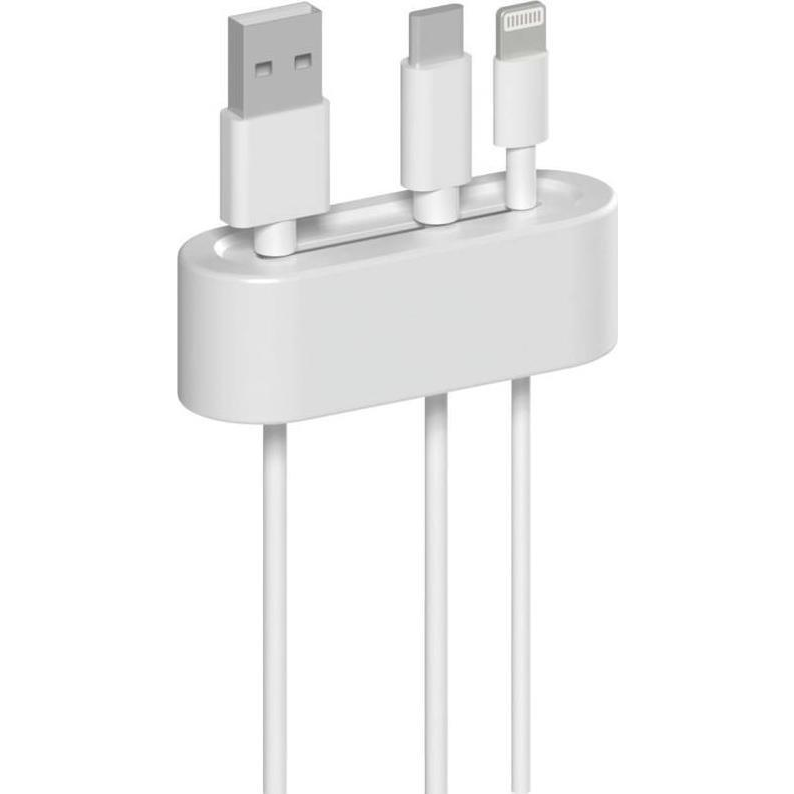 Hama 00020568 kábelrendező Asztali Kábeltartó Fehér 2 db (000205680000)