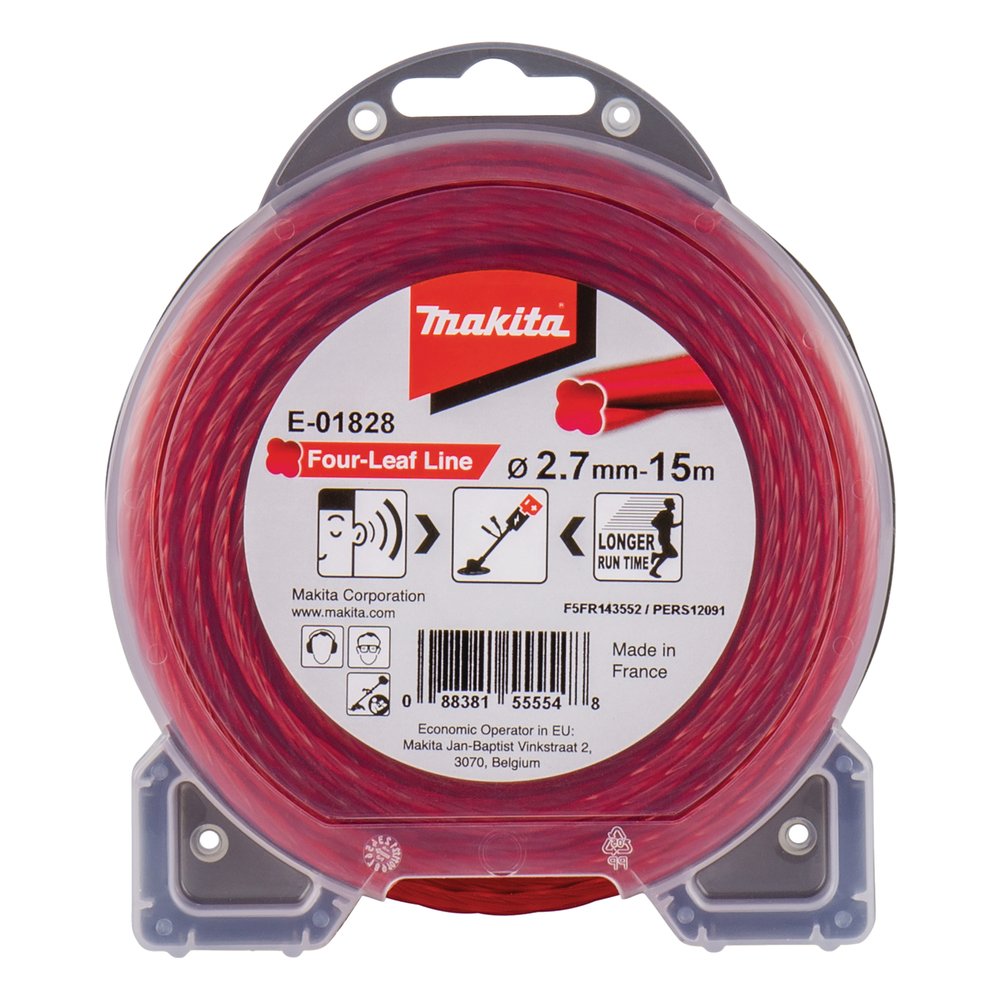 Makita E-01828 2,7mm Négylevelű damil (15m) (E-01828)