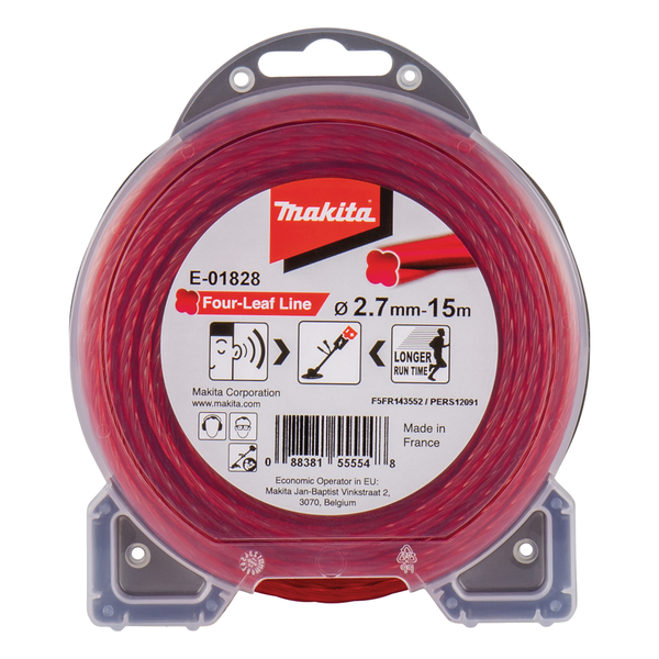 Makita E-01828 2,7mm Négylevelű damil (15m)