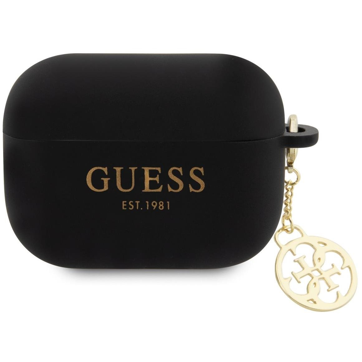 Guess 4G Charms Airpods Pro 2 fekete szilikon tok (GUAP2LSC4EK)