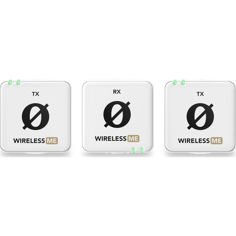 RODE Wireless ME Dual kompakt vezeték nélküli mikrofonrendszer, fehér (WIMEDUALW)