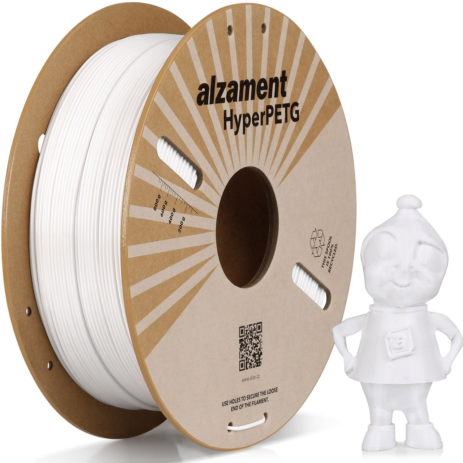 Alzament PETG Hyper 1 kg White (ALZMNTPETGH02)