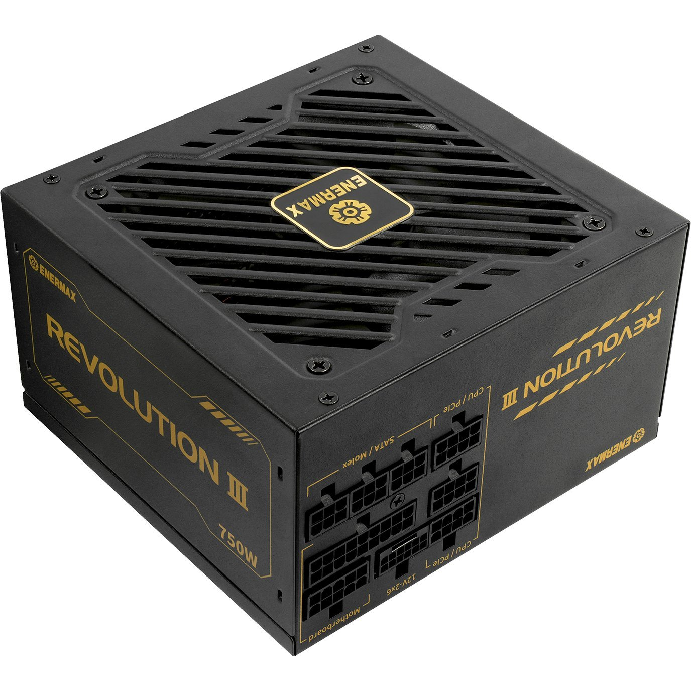 Enermax Revolution III tápegység - 80 PLUS Gold, teljesen moduláris, ATX 3.1, 750W (ERV750G-AHG-MAC)