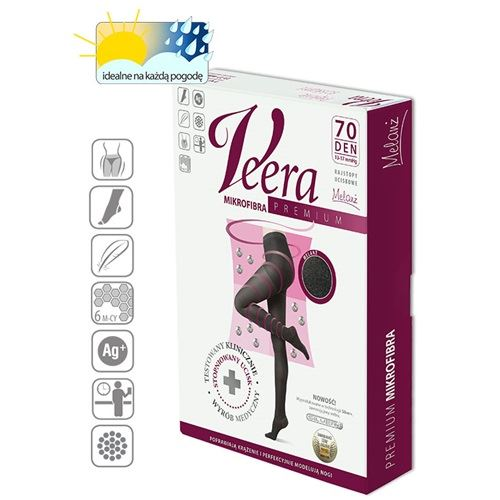 Veera mikroszálas kompressziós harisnya grafit 70 DEN 3 (GYEKMH70G3) (GYEKMH70G3)