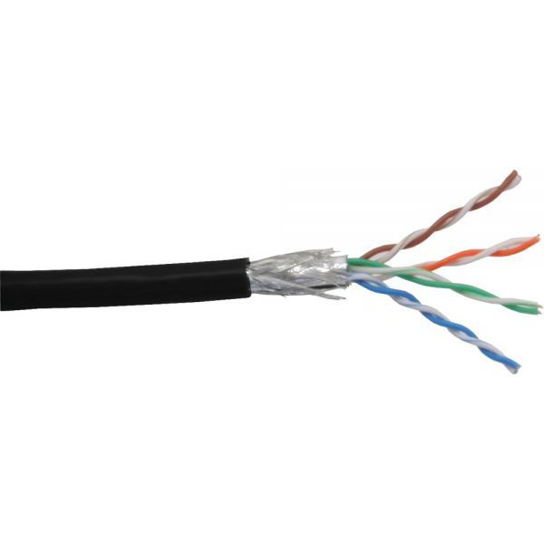 InLine 72099S cavo di rete Nero 100 m Cat5e SF/UTP (S-FTP)