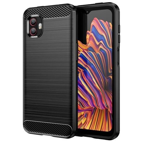 Gigapack Samsung Galaxy Xcover 6 Pro (SM-G736) szálcsiszolt mintás tok fekete (GP-124867)