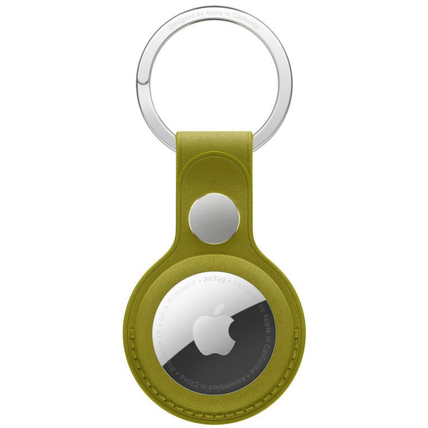 Apple FineWoven AirTag kulcstartó - zöldessárga