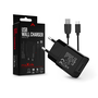 Maxlife USB hálózati töltő adapter + micro USB adatkábel 1 m-es vezetékkel -    Maxlife MXTC-01 USB Wall Charger - 5V/1A - fekete