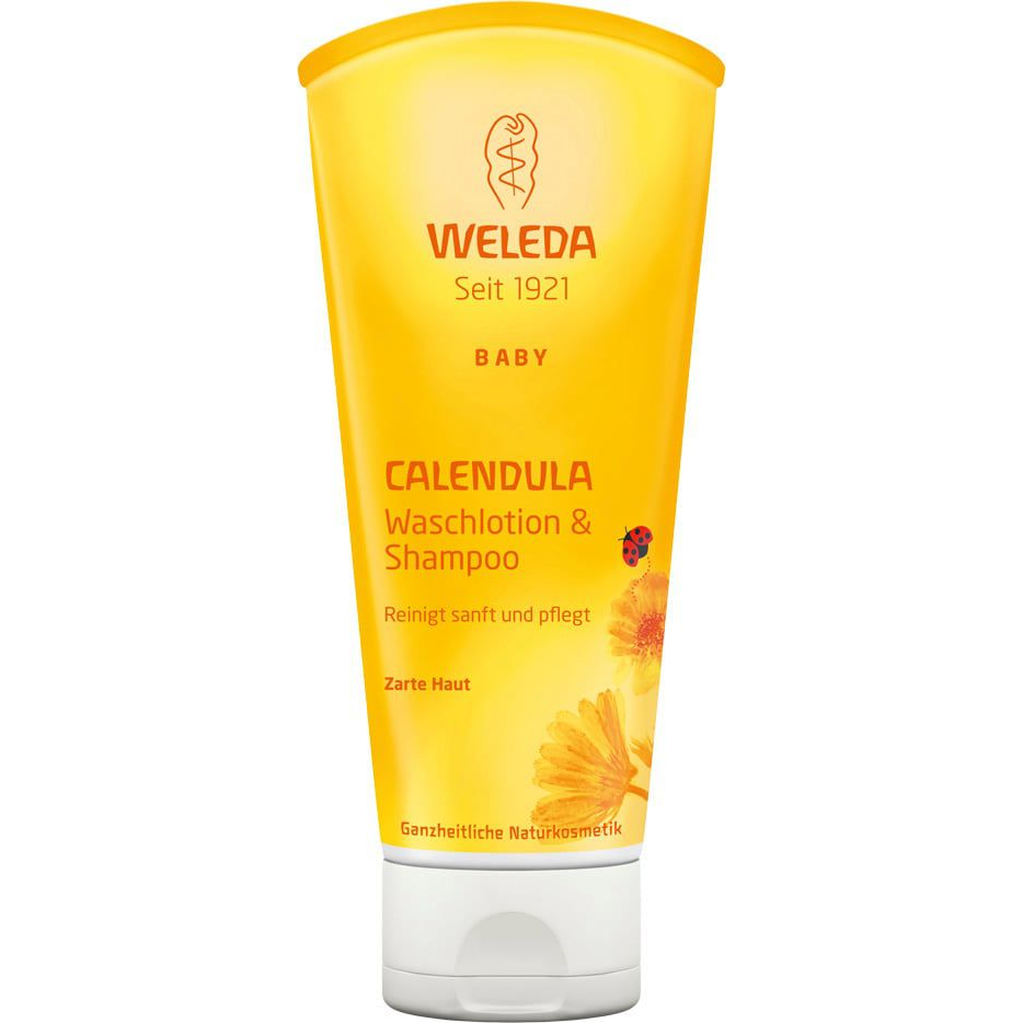WELEDA Calendula baba tusfürdő és sampon 200 ml (4001638096515)