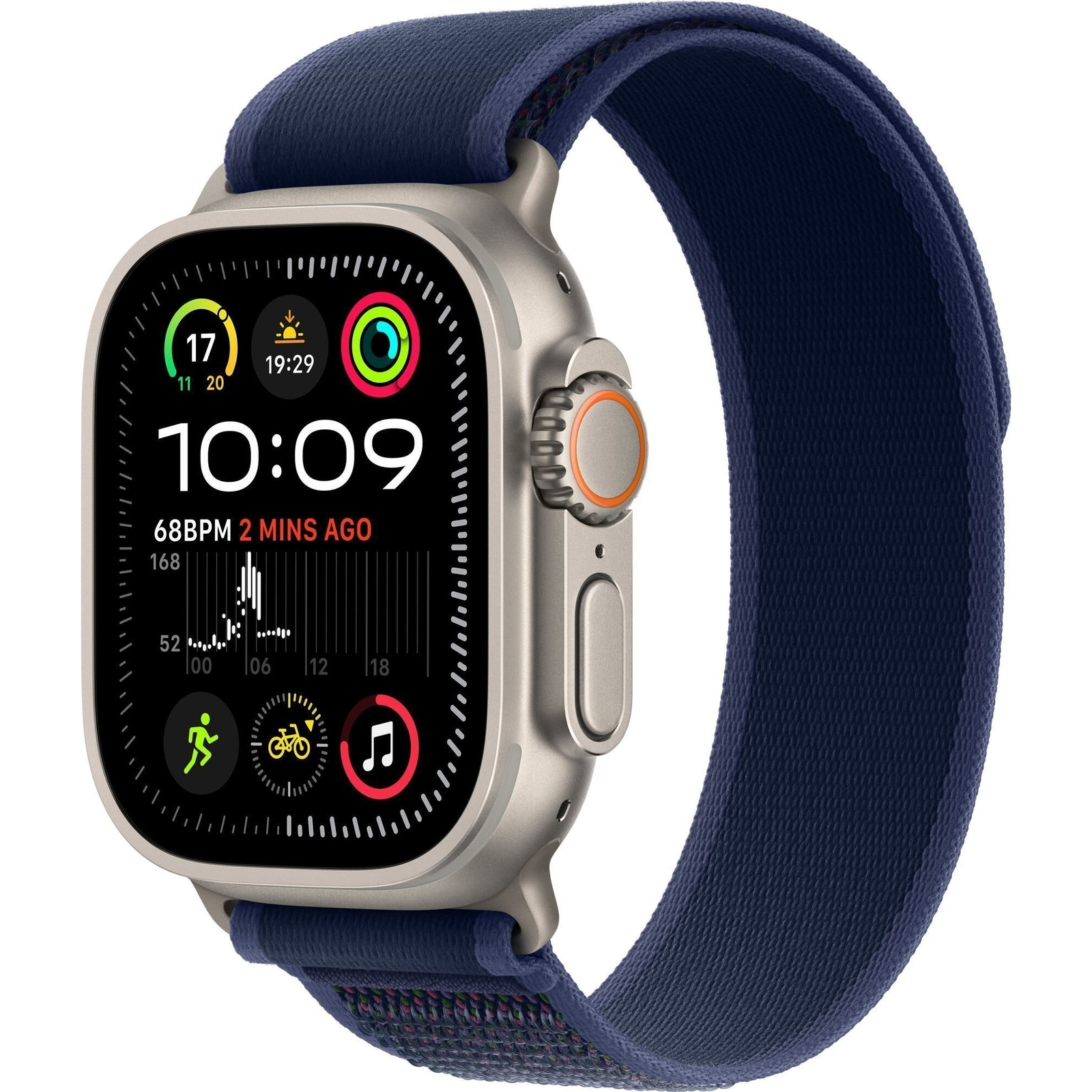 Apple Watch Ultra 2 GPS + Cellular 49mm Titán Kék Trail Loop S/M (MX4J3WB/A)