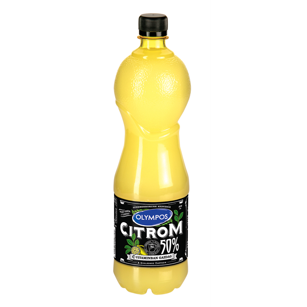 Olympos 50% 1 L-es DRS egyutas visszaváltási díjas PET palackos citromlé (0200269)