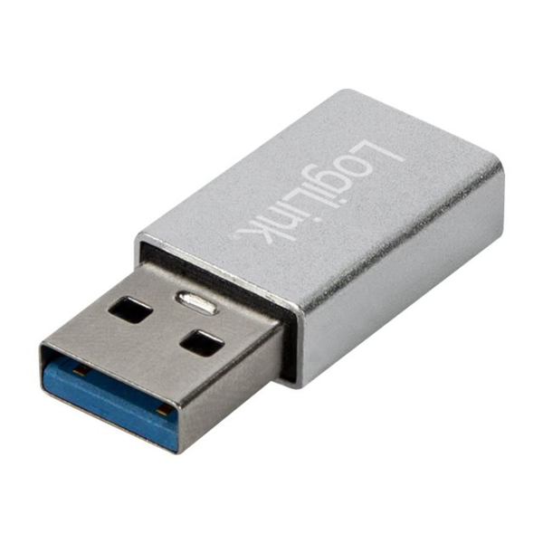 LogiLink Adapter USB 3.2 Gen1 Type-C,USB-A/M zu USB-C/F,silb