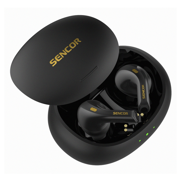 SENCOR Sluchátka do uší Bluetooth SEP 560BT BK, BT 5.3, čas 6 hodin, 40 mAh