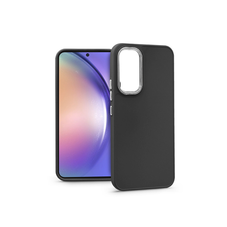 Samsung SM-A546 Galaxy A54 5G szilikon hátlap - Frame - fekete (PT-6718)