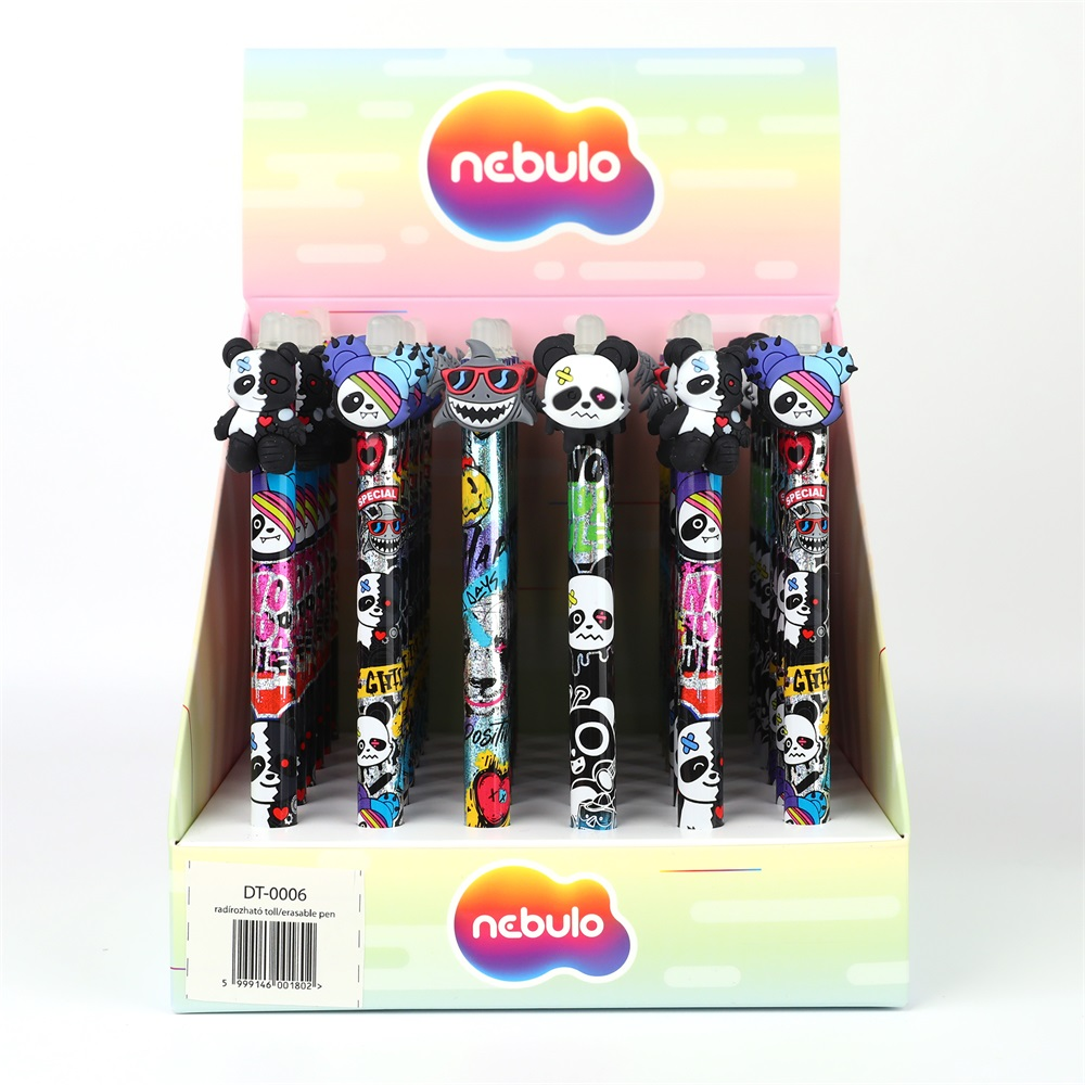 Nebuló Zseléstoll radírozható, panda, 36 db/display (DT-0006) (DT-0006)
