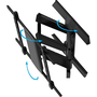 B-Tech Twin Cantilever 190,5 cm (75") De perete Negru