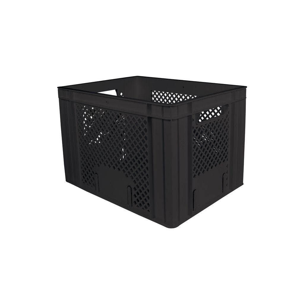 Homasita Műanyag kerékpáros kosár 31L fekete (375036173) (375036173)