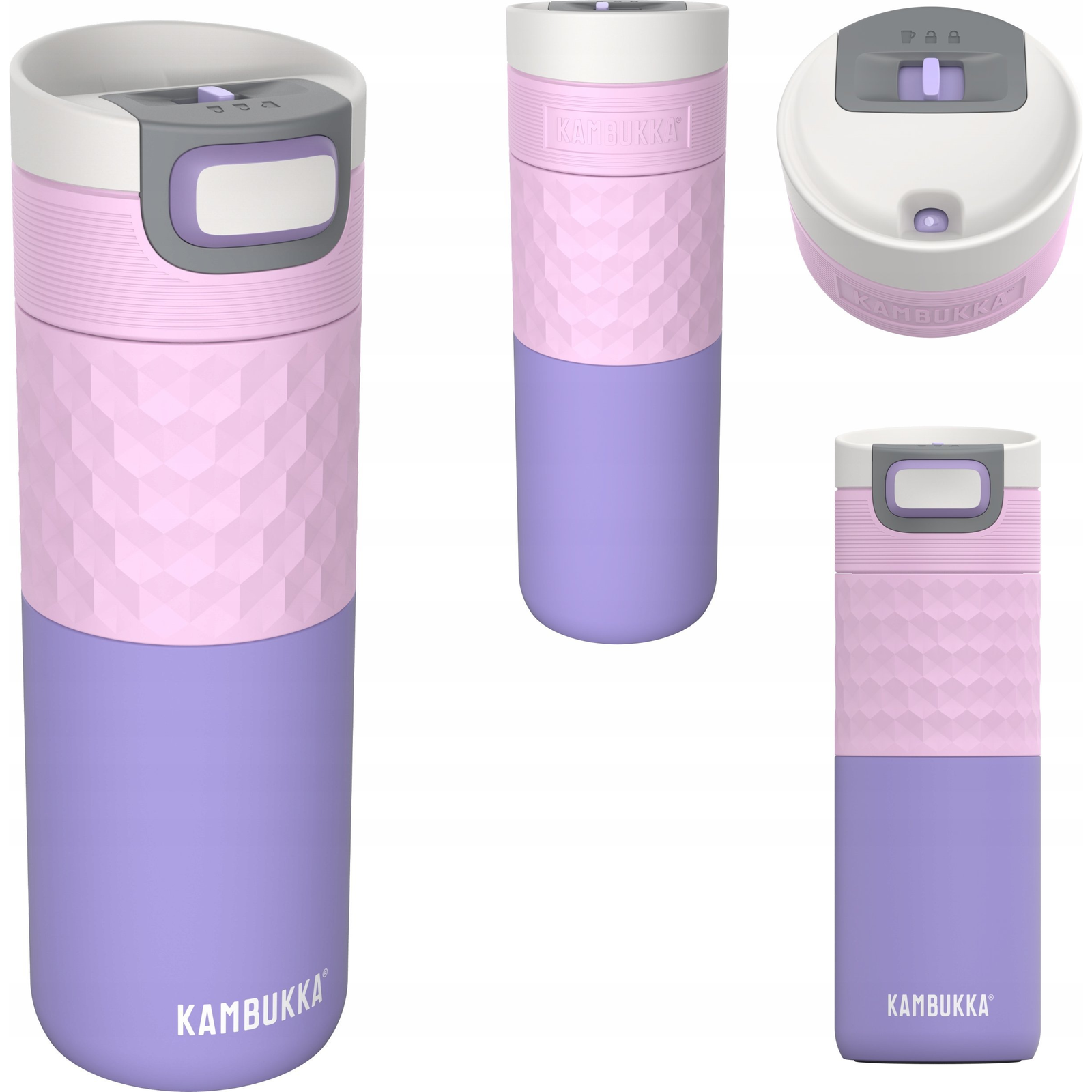 Kambukka Etna Grip Dupla falú utazó Termosz bögre 500ml - Halvány lila (11-01049)
