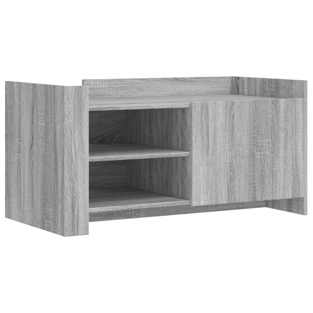 szürke sonoma színű szerelt fa dohányzóasztal 100 x 50 x 50 cm (848365)