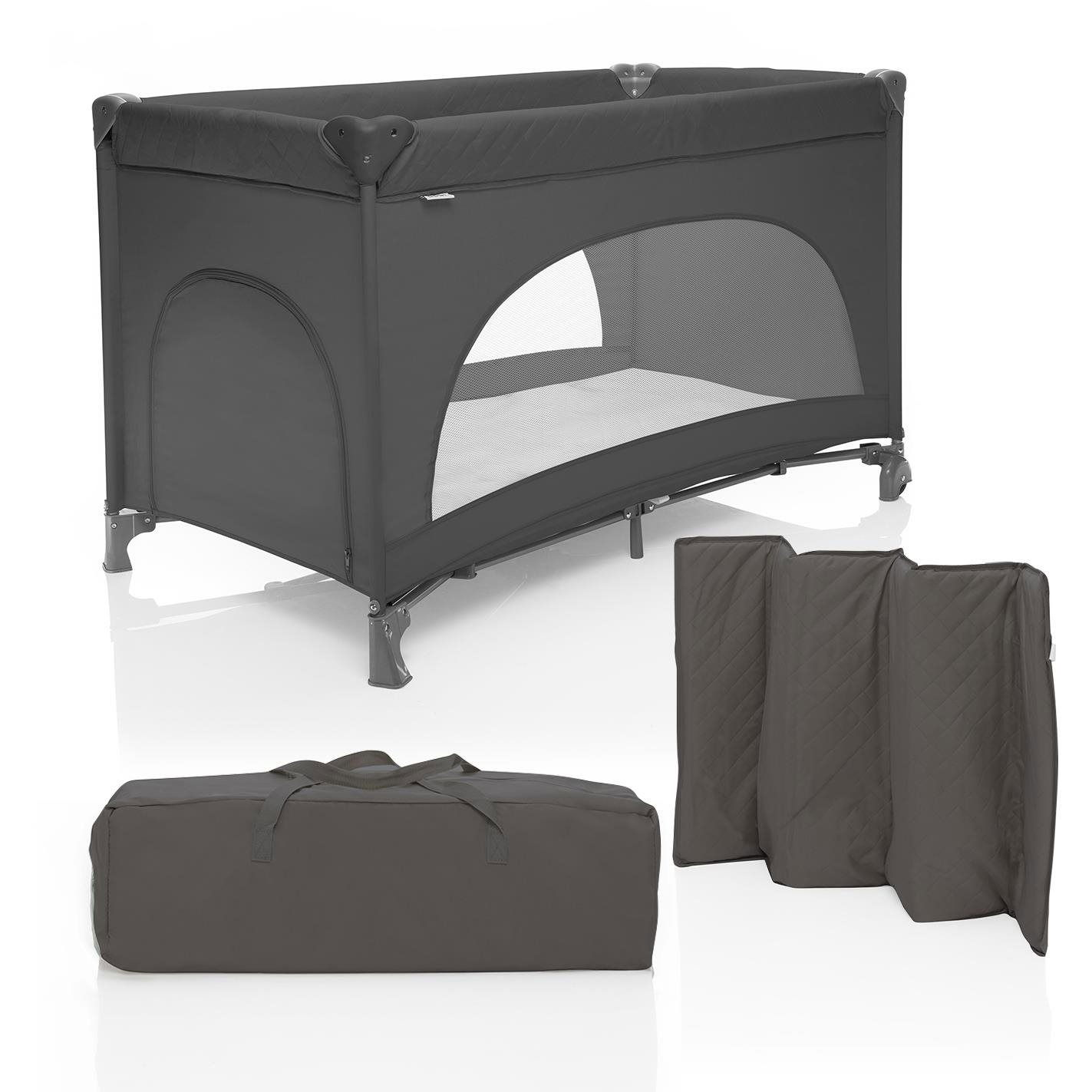 ZOPA Összecsukható kiságy Lely Antracit Grey (8595114457007)