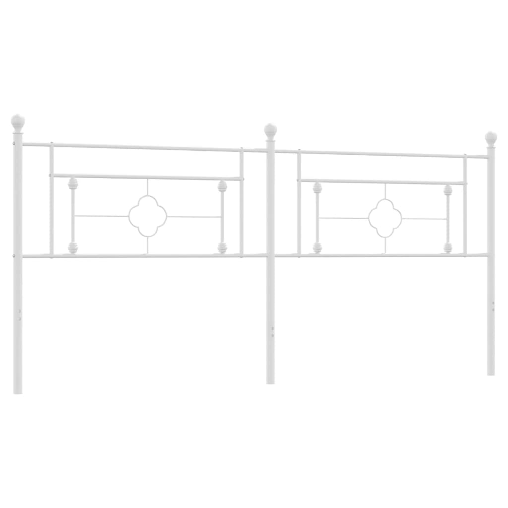 fehér fém fejtámla 193 cm (374425)