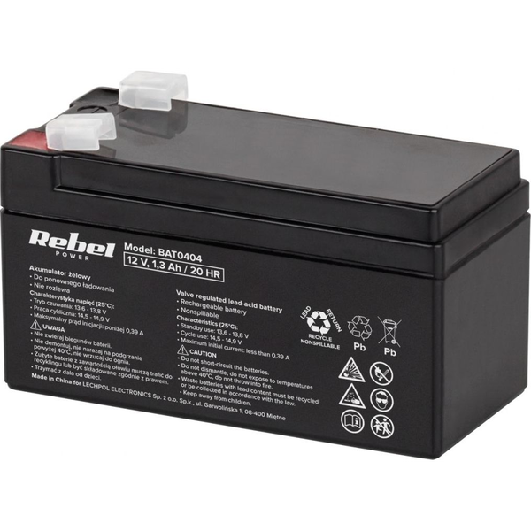  Rebel Akumulator 12V/1.3Ah (BAT0404)