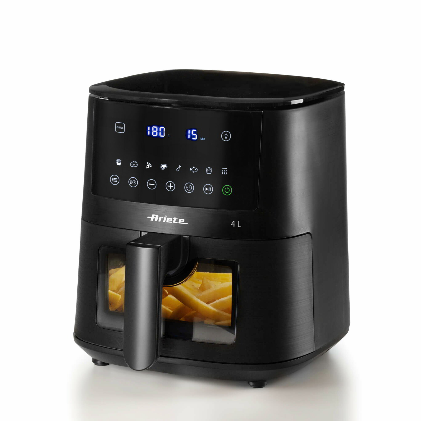 Ariete 4633/00 AirFryer Forrólevegős sütő 4L 1400 Watt - Fekete (4633/00)
