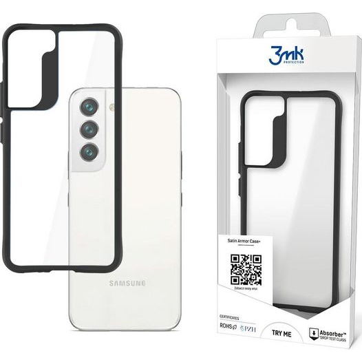 3mk Satin Armor Case+ átlátszó, TPU és PC anyagú telefontok Samsung Galaxy S22 5G (90865)