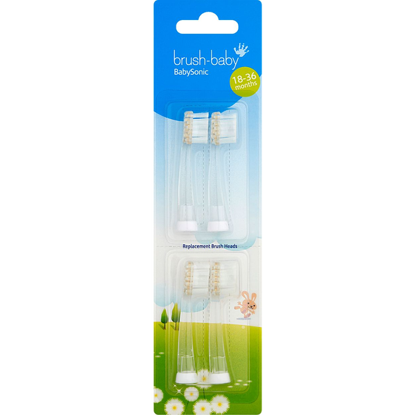 Brush-baby tip for the BabySonic sonic toothbrush 4 pcs.
