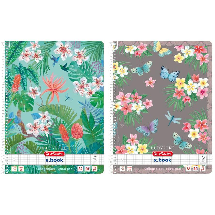 Herlitz Ladylike 80 lapos A4 négyzetrácsos spirálfüzet - Többfajta (50044238)