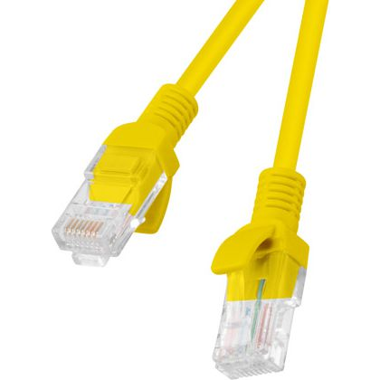 Patchcord Lanberg U/UTP 6 RJ45 / RJ45 0,5 m žlutý
