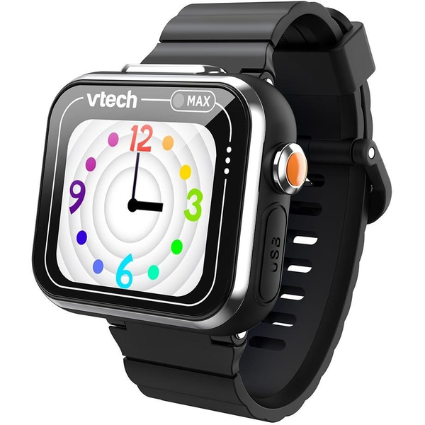 Детски смарт часовник VTech KidiZoom Smart Watch Max, 1,69 инча, черен