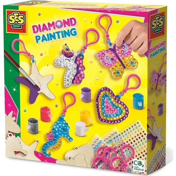 SES Creative Diamond painting - Wooden keychains