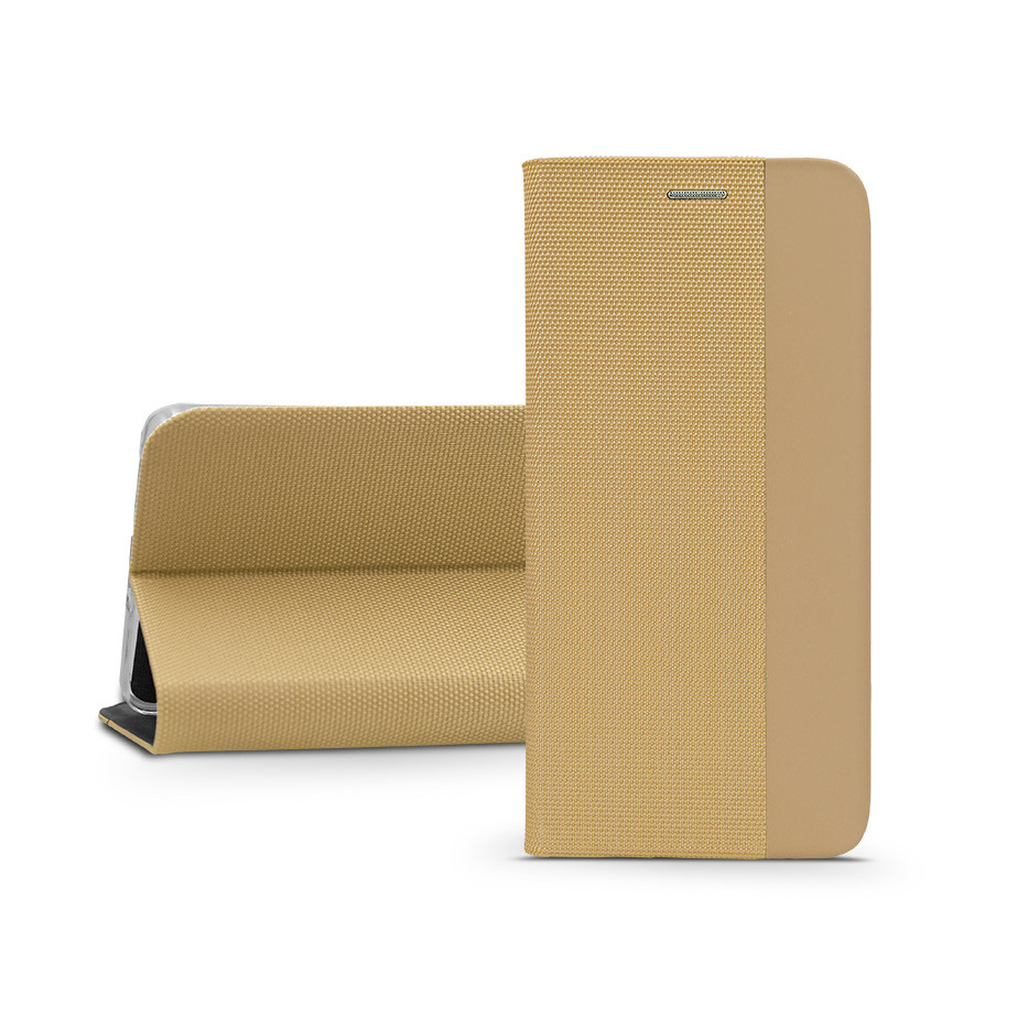 Sensitive Book Flip bőrtok - Xiaomi Redmi Note 12 5G/Poco X5 5G - arany (PT-6655)