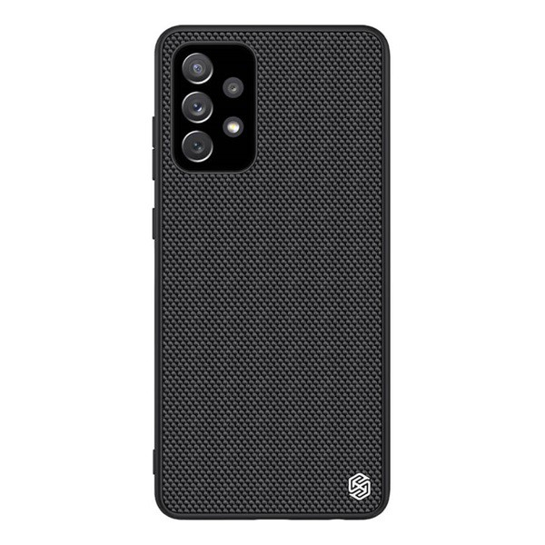 NILLKIN TEXTURED műanyag telefonvédő (érdes felület, közepesen ütésálló, szilikon keret, 3D minta) FEKETE [Samsung Galaxy A72 5G (SM-A726F)]