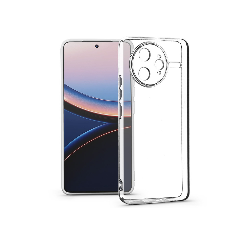 Haffner Clear Case kameravédős szilikon tok - Xiaomi Poco F7 Ultra - átlátszó (HF398322)