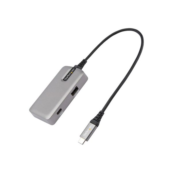 StarTech.com DKT31CHPD3 dockingstation Ledningsført USB 3.2 Gen 2 (3.1 Gen 2) Type-C Grå