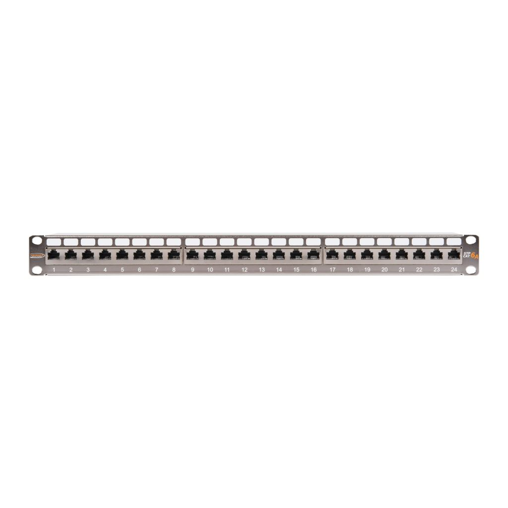 Nikomax STP patch panel cat.6a 24 port 19