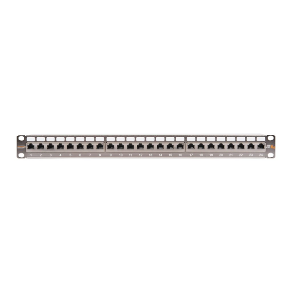 Nikomax STP patch panel cat.6a 24 port 19" 1U árnyékolt (NMC-RP24SA2-1U-MT)